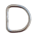 z100042<br />D-ring for abdominal strap<br />As a replacement or to attach small objects.<br />Not intended for a second dog leash;<br />you’ll need a swivel carabiner, otherwise the dog leashes will get tangled.<br />Material: stainless steel<br />0.80 €<br /><br />