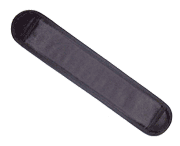 z100050<br />Padding for lower back 8x35 cm, black<br />Normal length for the <span class=sub7>|| waist from 40 cm ||</span> as measured<br />High quality, no wrinkling, for 50 mm webbing<br />Best suited for the lumbar area.<br />Material: anti-slip underside<br />11.00 €<br /><br />